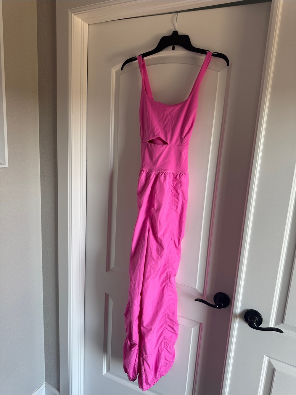 Free People Hot Pink Cutout Jumpsuit Romper